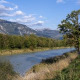 Une vue du Rhône dans le Chablais